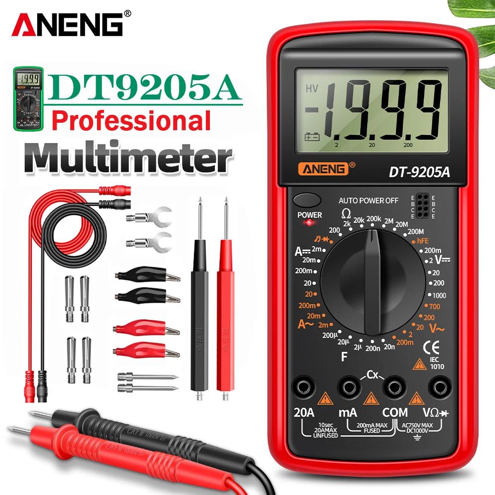 ANENG DT9205A Ƽ multimeter tester Ƽ׽ͱ ׽ͱ  Ƽ   AC/DC Ʈ ׽  esr NCV ׽Ʈ  Profesional Ƴα ڵ